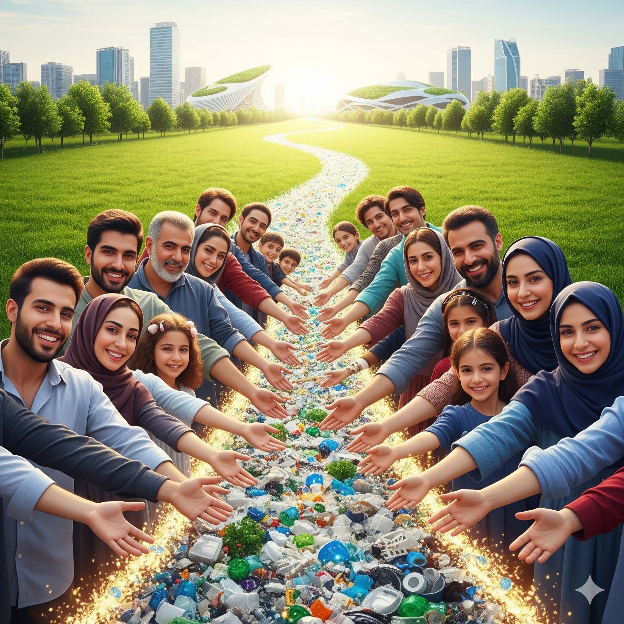 تیم زمین پاک در محل فعالیت